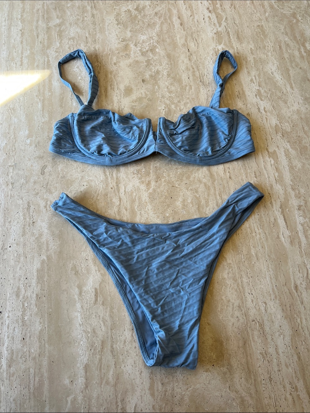 Blue Women's Underwire Bikini Set - MONDAY Swim